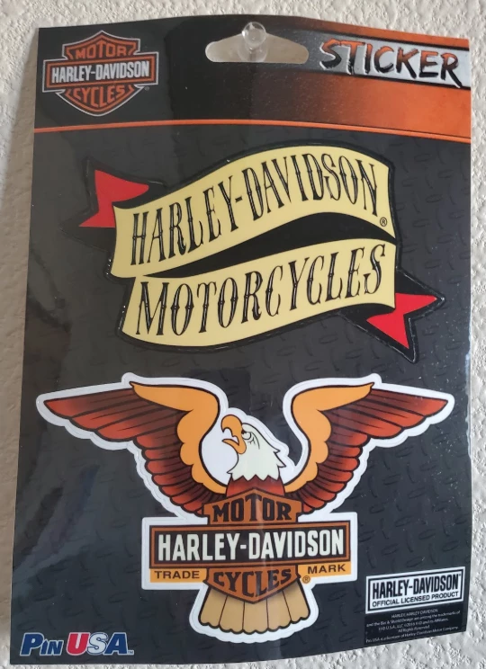 Pin USA Harley-Davidson® H-DMC Up Wing Eagle & Bar & Shield Decal Decals & Patches 3 Pin USA Harley-Davidson® H-DMC Up Wing Eagle & Bar & Shield Decal Decals & Patches