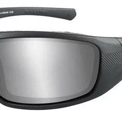 Wiley X Harley-Davidson® Men's Tank Sunglasses, Silver Flash Lens/Black Frame HDTAN02 Sunglasses & Goggles