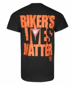 Daniel Smart Manufacturing Short Sleeve Shirts HQ101 Biker Lives Matter Short Sleeve Tee - Black