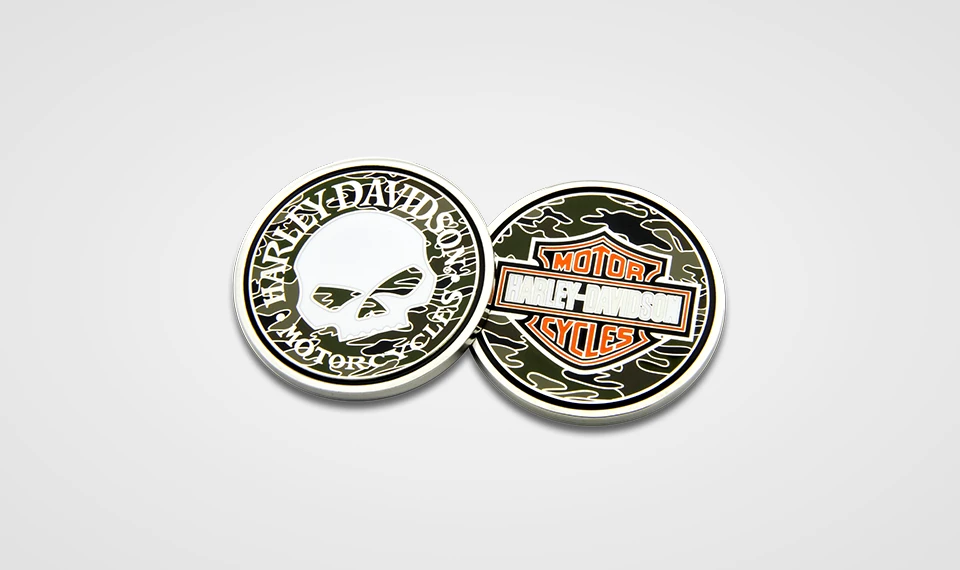 Symbol Arts Gifts & Collectibles Harley-Davidson® Skull Camo Challenge Coin, 8005085 3 Symbol Arts Gifts & Collectibles Harley-Davidson® Skull Camo Challenge Coin, 8005085
