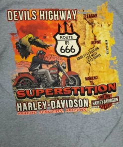 Superstition Harley-Davidson Dealership T-Shirts Harley-Davidson® Men's #1 Racing Short Sleeve T-Shirt, Light Steel