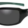 Wiley X Harley-Davidson® Women's Tori Gasket Sunglasses, Black/Green Stones Frame HATOR01