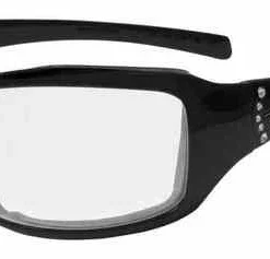 Wiley X Harley-Davidson® Women's Tori Gasket Sunglasses, Black/Green Stones Frame HATOR03