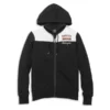 Harley-Davidson® Women's Large Iconic Color-block Zip Front Hoodie, 96078-22VW