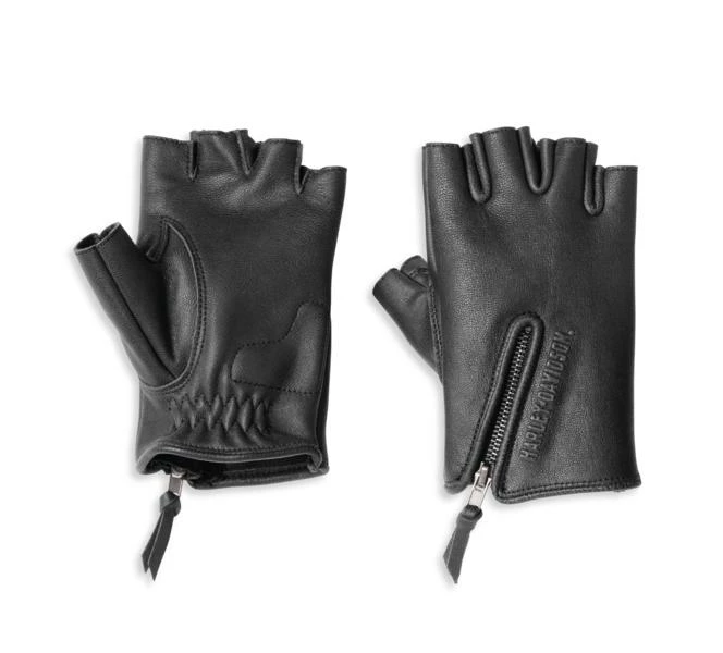 Harley-Davidson® Women's Edge Cut Fingerless Leather Gloves, 97118-22VW 3 Harley-Davidson® Women's Edge Cut Fingerless Leather Gloves, 97118-22VW