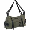 Leather Source Accessory Bags & Purses Harley-Davidson® Women's Uno Distressed Olive Cotton Satchel