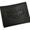 Leather Source Accessory Wallets & Chains Harley-Davidson® Men's Embossed Bar & Shield Pocket Tri-Fold Leather Wallet